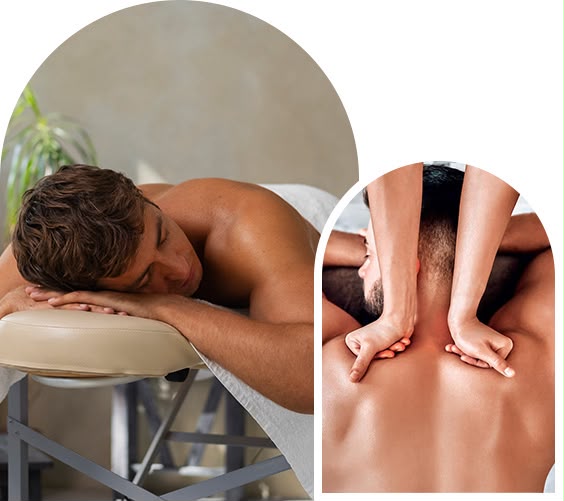 Targeted back and shoulder release during a 30-minute treatment